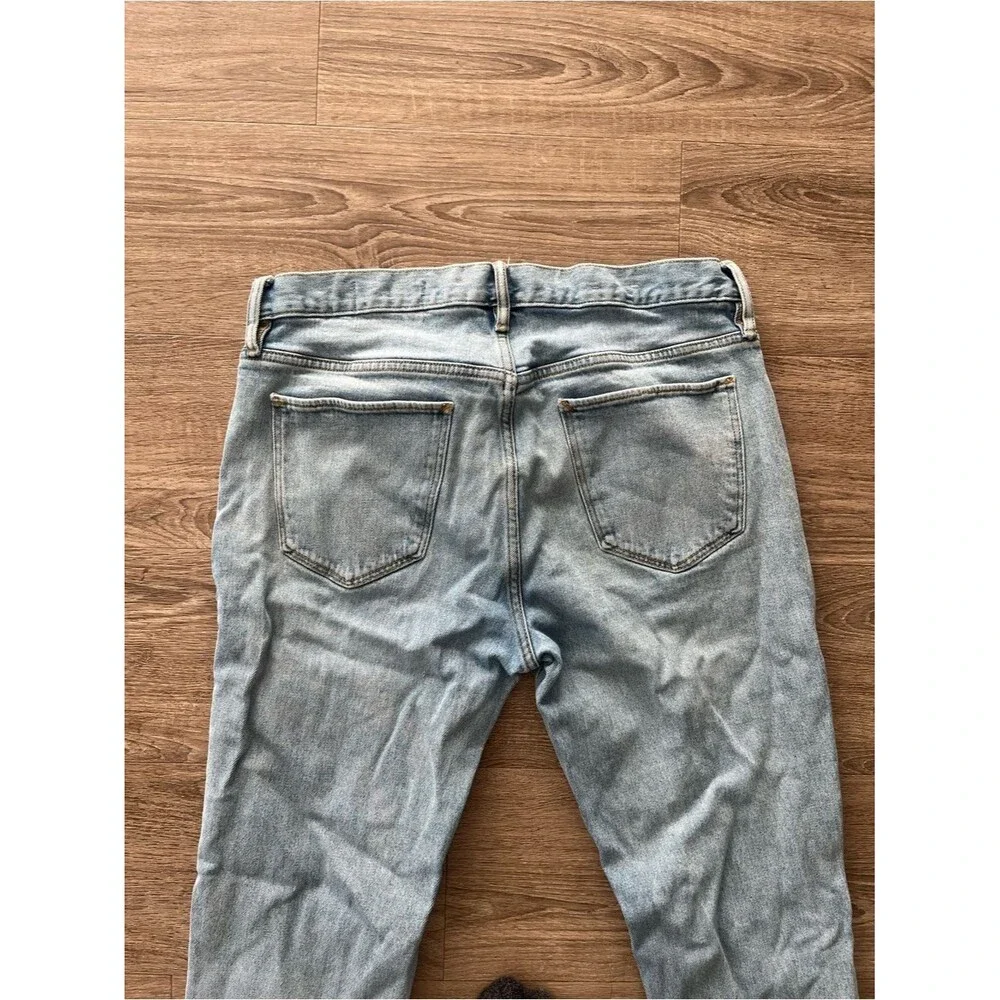 Banana Republic Standard Slim Fit Jeans Mens 34x30 Light Wash Stretch Denim